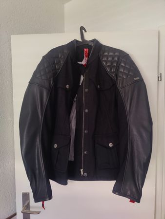 Motorradjacke schwarz Grösse 46 neuwertig
