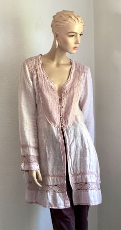 NILE Kleid/Tunika in blassem Rosé Grösse M