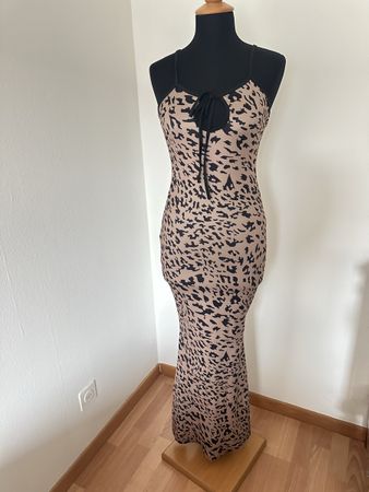 Shein Leopard Print Maxi Dress, Size S