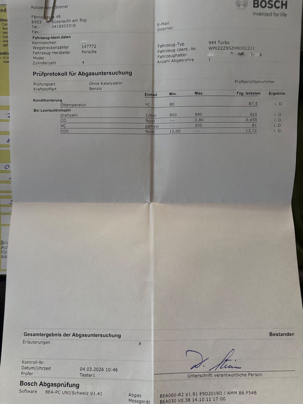 Porsche Automobili: Porsche 944 Turbo – Usato da Meierskappel venduto da Rog5 8
