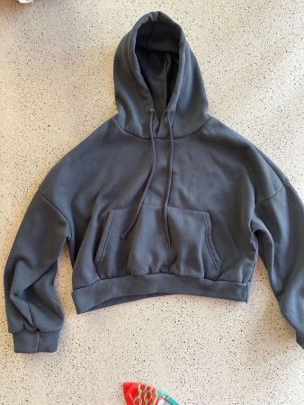 Hoodie für Damen, Grösse S, dunkelgrau