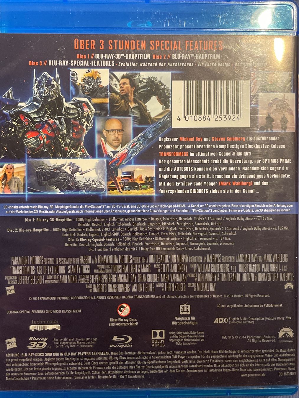 Tutti i DVDs: Transformers 4 : Ära des Untergangs    3D – Nuovo (secondo la descrizione) da Waldenburg venduto da Gonzo8 1