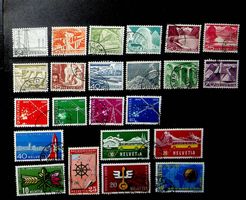 SUISSE TIMBRES OBLITÉRÉS 1949-1954./ T494