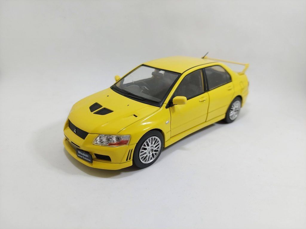 Mitsubishi Modellautos: Mitsubishi Lancer Evolution VII 2001-2004 RHD gelb      1:24 – Neu und originalverpackt aus Gerlafingen von espero88 7