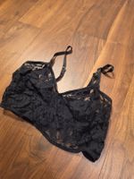 Damen Bralette Spitze schwarz verstellbare Träger