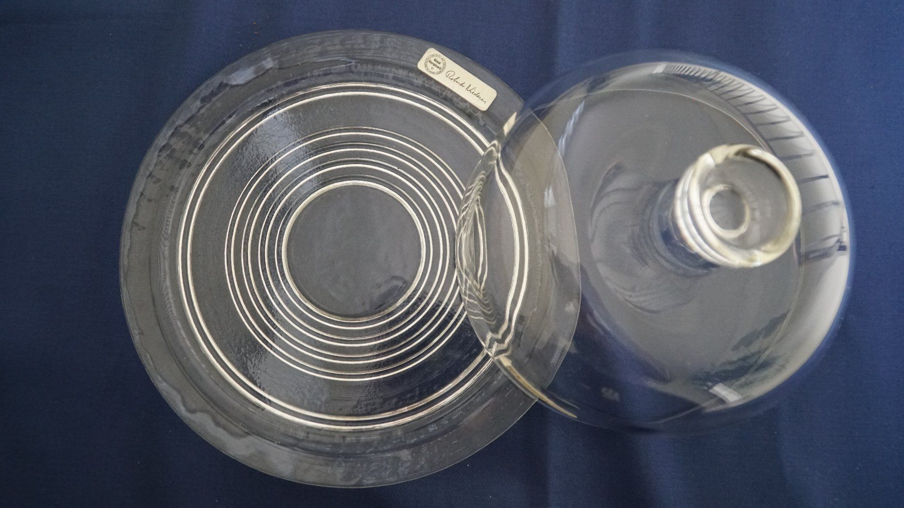 Glasi Hergiswil Bicchieri: Cloche mit Teller Glasi Hergiswil – Nuovo (secondo la descrizione) da Bern venduto da Antikbatik