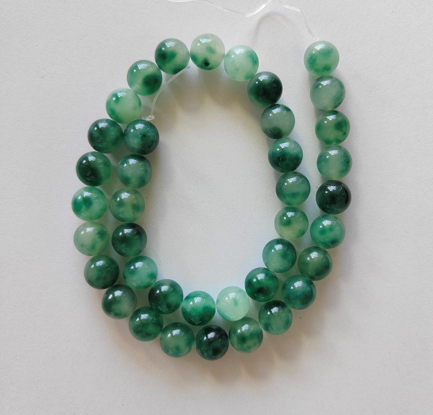 Pietre preziose: Myanmarjade, Beads 10mm, Strang – Nuovo e nell'imballaggio originale da Rümlang venduto da 21f 2