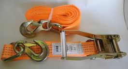 5 Stk. Spanngurt/Spannset mit Rundhaken, 4 T x 8 M