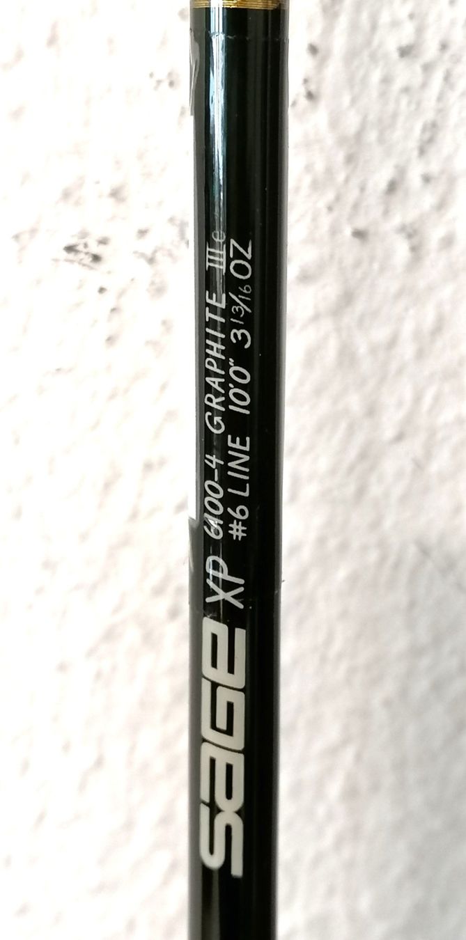 Sage Canne da pesca: SAGE XP 6100-4 10’ 6wt 4-teilig – Usato da Reinach BL venduto da fliegenrolli 3