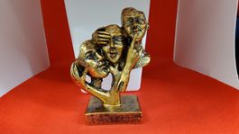 Skulptur Figuren Gold-Optik Dekorationsobjekt 