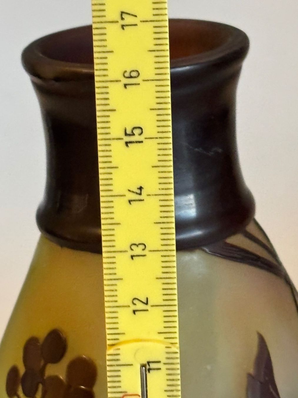 Emile Gallé Vasen & Gefässe: Originale Gallé Vase Jugendstil – Gebraucht aus rotkreuz von baudisch 8