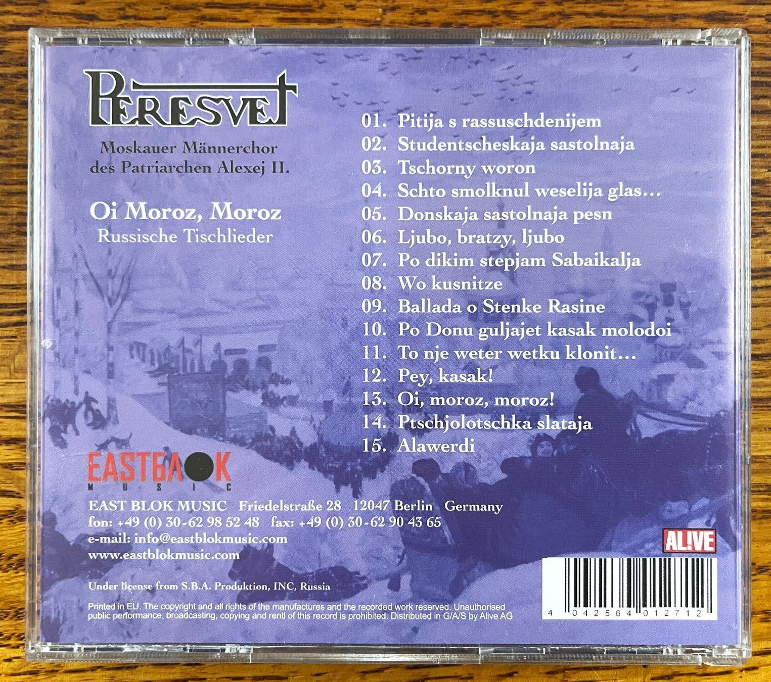 CD: PERESVET - Oi Moroz, Moroz CD – Usato da Oftringen venduto da Vucki 1