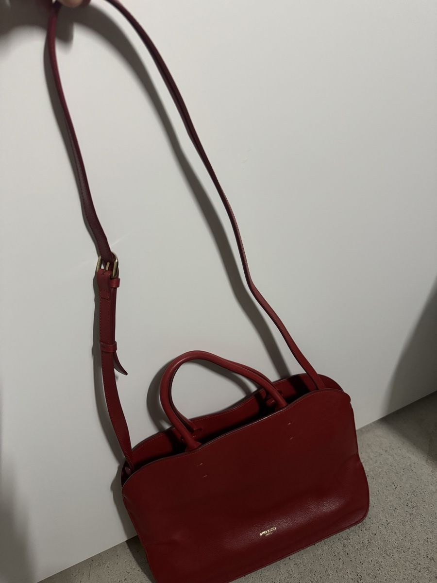 Nina Ricci Borse da donna: Rote Ledertasche Nina Ricci Paris – Usato da Zürich venduto da Chanelle07 2