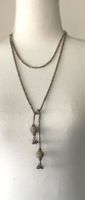 Wunderschöne handgefertigte Messingkette mit Glasperlen