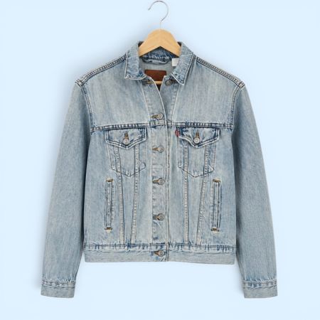 Original Levi's Jeansjacke – Klassisches Blau – Grösse S