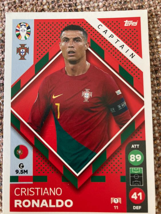 Topps Match Attax Euro 2024 Christiano Ronaldo (Neuf (Voir description ...