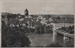 Zurzach AG Kaiserstuhl Flugaufnahme Nr.6016 , ca.1950