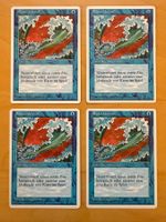 4x Blauer Urknall // Blue Elemental // 4th Edition // Magic