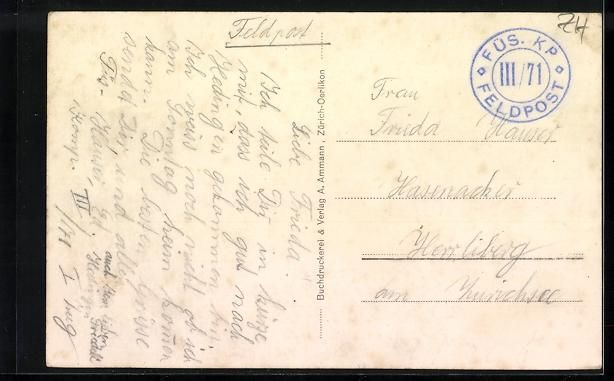 Cartes postales: Hedingen a. A., Blick zur Kirche im Ort – D'occasion à Berlin par bartko-reher 1
