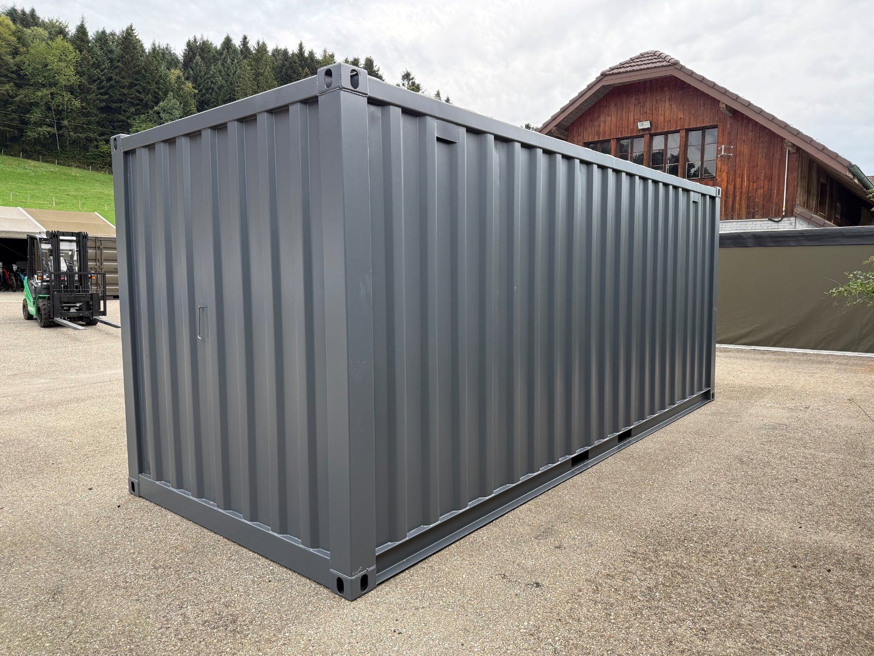 Contenitori edile: 20 Fuss Lagercontainer in grau, Open Side – Nuovo e nell'imballaggio originale da grosswangen venduto da Poliniman0 3