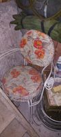 2 Gartensessel Vintage Metall mit Blümchenmuster Top!