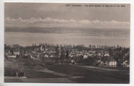 COLOMBIER Vue prise depuis la ligne de tir sur Bôle