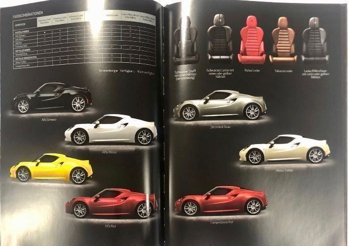 Dokumente: Original Alfa Romeo 4C Hardcover Buch – Neu und originalverpackt aus Birr von Lifecycle_ 1