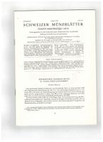 Schwizer Münzblätter 32, August 1982, Heft 127