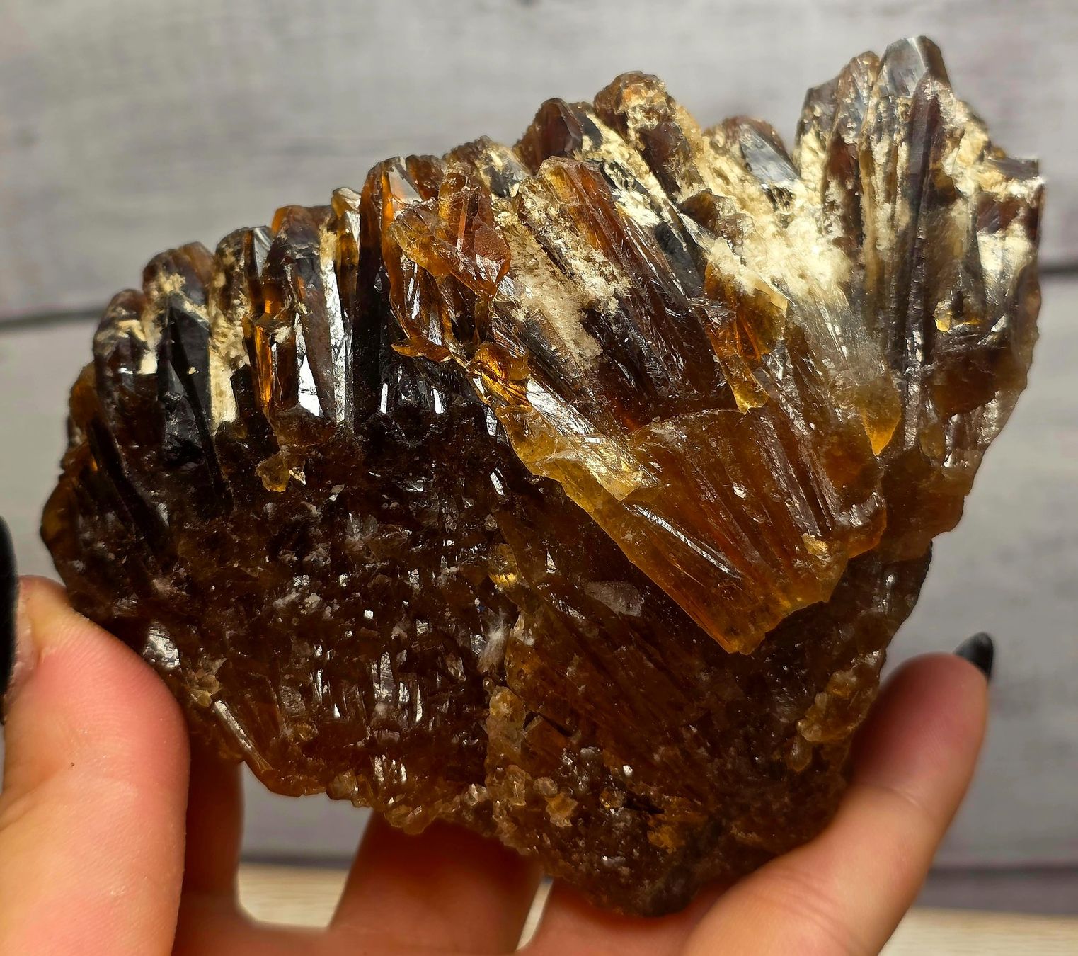 Minerali & Pietre curative: Bernstein Calcit Roh B 500g – Nuovo e nell'imballaggio originale da Matzingen venduto da Shay_Crystalz
