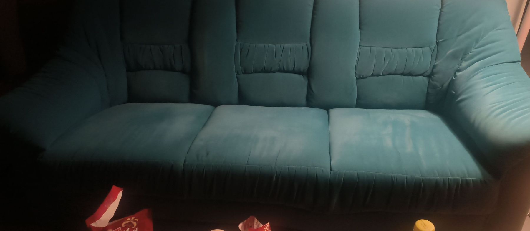 Divani: Sofa Petrol Stoff guter Zustand – Usato da Seuzach venduto da saselya3