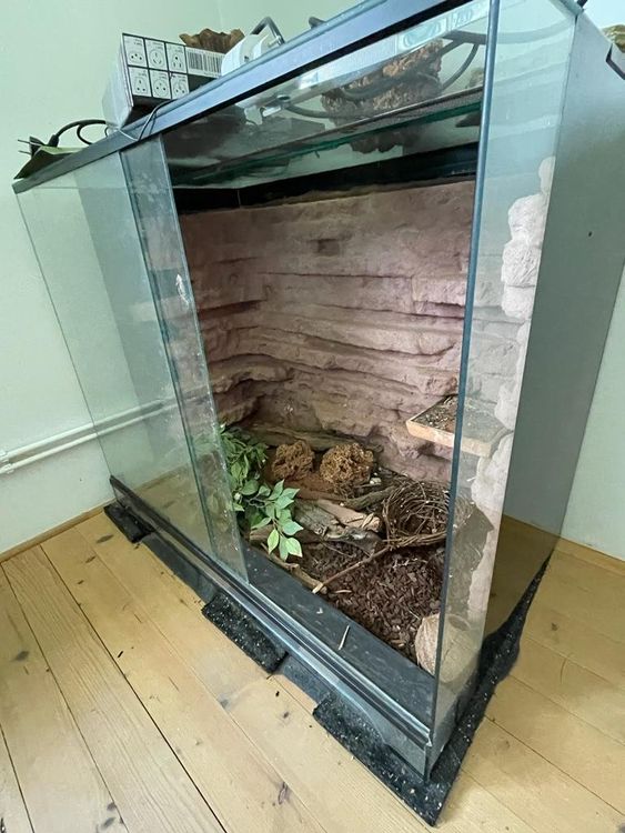 Terrarium aus Glas mit Schiebetür Kaufen auf Ricardo