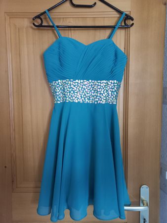 Cocktail Kleid türkis XS