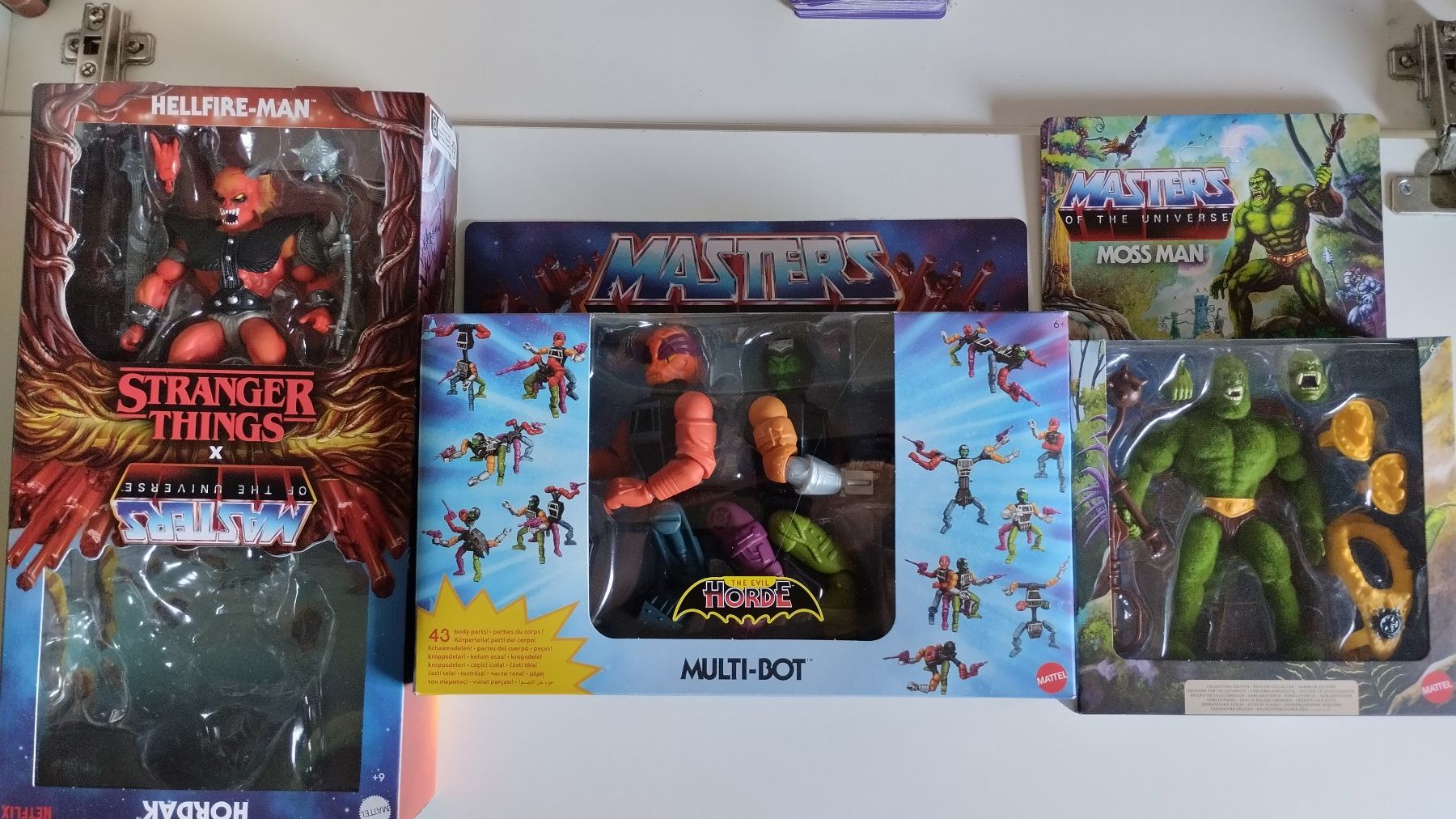 Masters of the Universe Figurines: MOTU ORIGINS MULTI-BOT+MOSS-MAN+STRANGER THINGS HELLFIRE-MAN – Neuf avec emballage d'origine à Basel par Bal-Sagoth