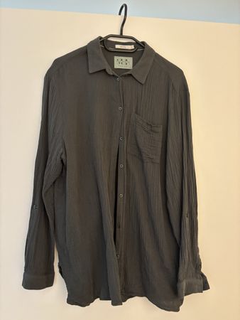 Musslinbluse dunkelgrün XL von Cécil