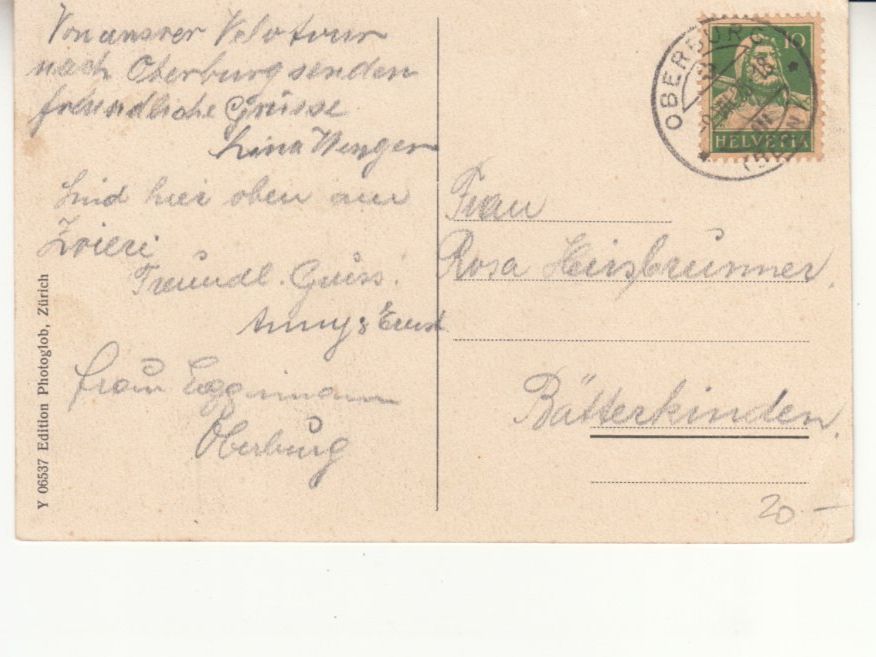 Cartoline postali: Rothöhe 1925 mit ST Oberburg – Usato da Bürglen TG venduto da StampGraf 1