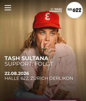Tash Sultana Concert Ticket 22.08.2026 Zurich