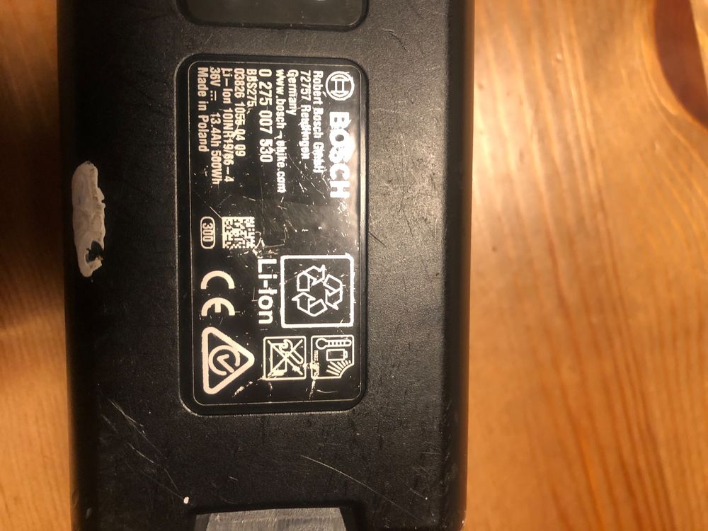Chargeur Pour Batterie Bosch Powerpack 500 E-Bike – Occasion Fonctionnel