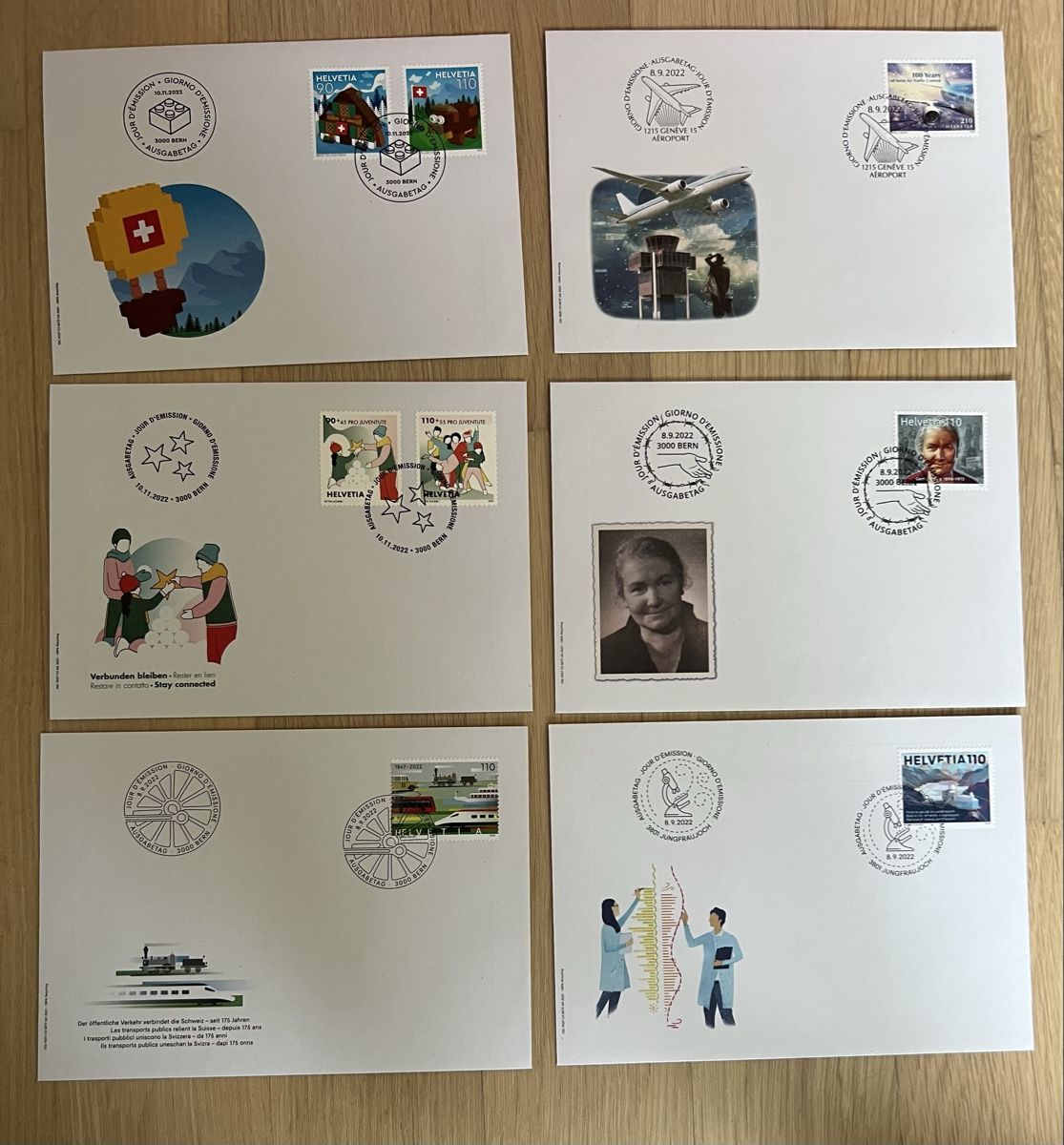 Alle Briefmarken: 27Stk. CH FDC von 2022 – Neu (gemäss Beschreibung) aus Braunau von Desil2511 4