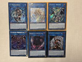 Yugioh Link Paket 6 X Secret Rare in gutem Zustand!