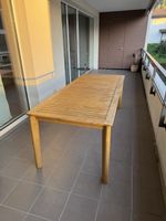 Holztisch / Balkontisch 220 × 90 cm
