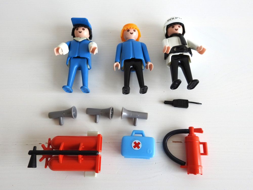 Playmobil 3144 – Hélicoptère De Police Avec Figurine – Occasion
