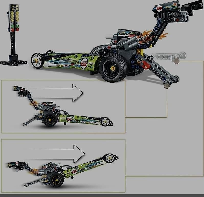 Baukästen: LEGO Technic 42103 Dragster/Hot Rods – Gebraucht aus Aesch BL von VogelJ 2