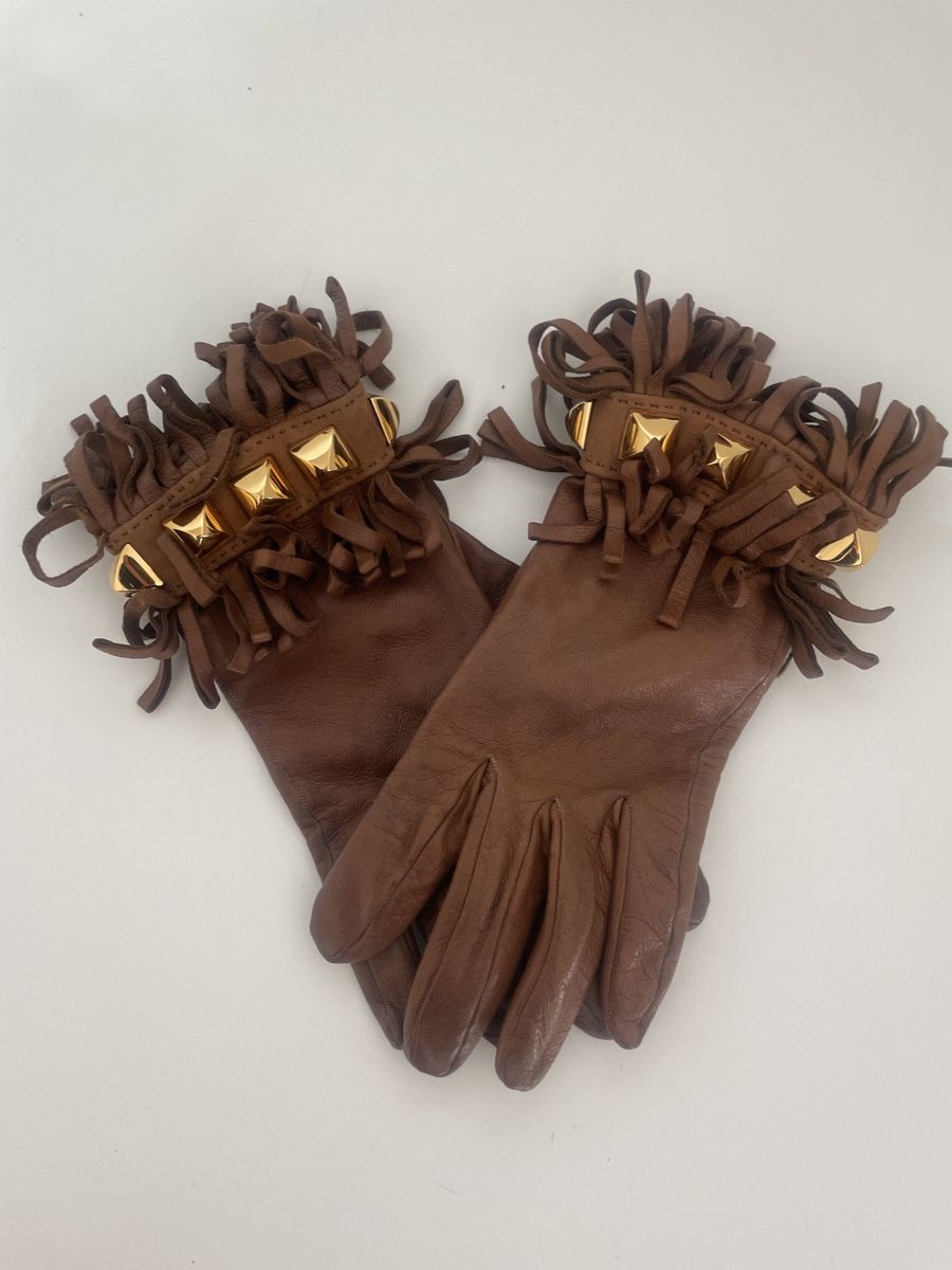 Hermès Gants & mitaines : Hermès Lerderhandschuhe, Grösse 7, Braun – D'occasion à Gwatt (Thun) par fashion-for-life