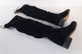 See by Chloe Overnees Wildleder Stiefel schwarz, Gr. 40.5
