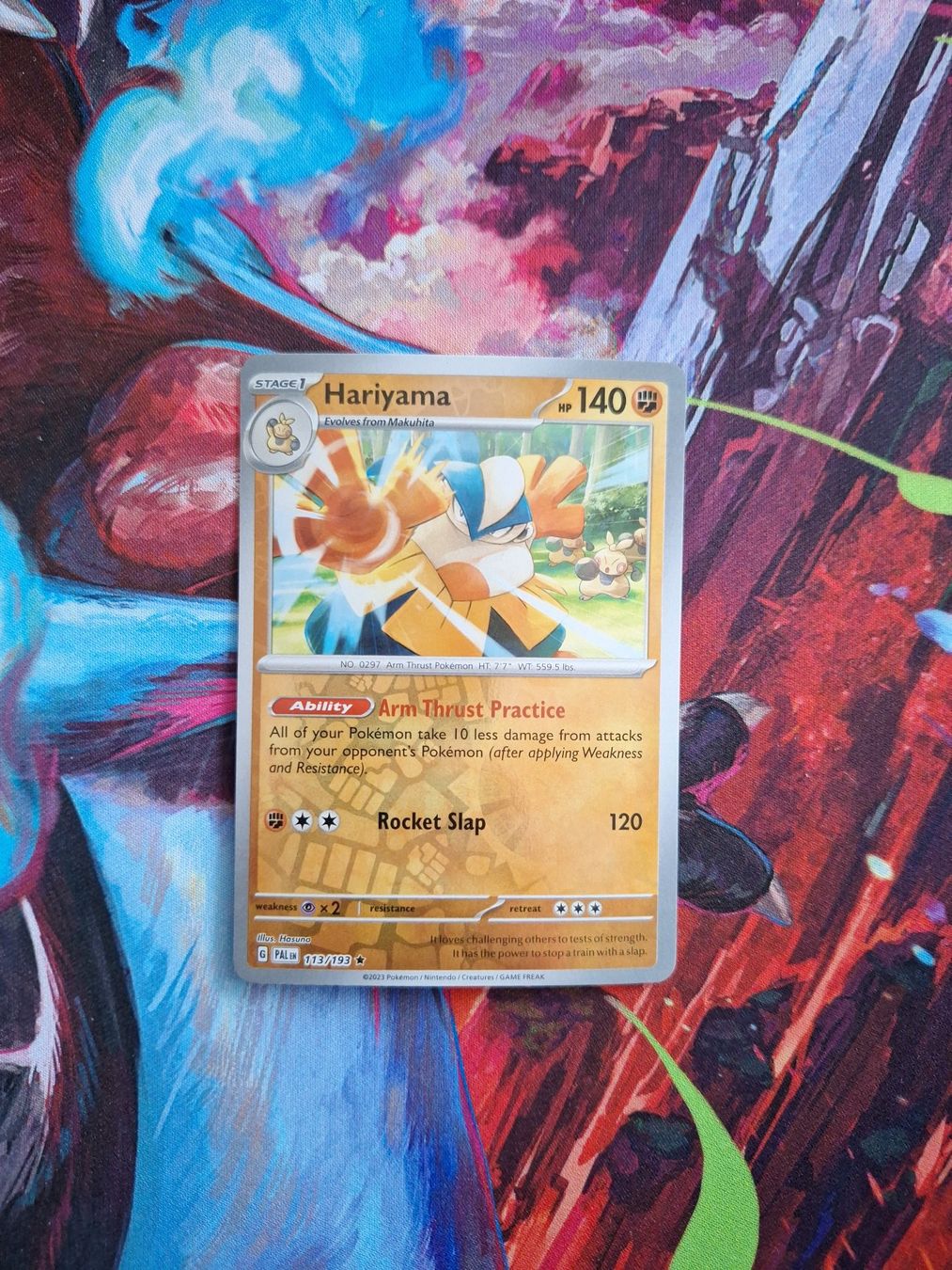 Pokémon Sammelbilder & Trading cards: Hariyama - Reverse Holo - Pokemon Paldea Evolved – Gebraucht aus Altstätten SG von GGsGameshop