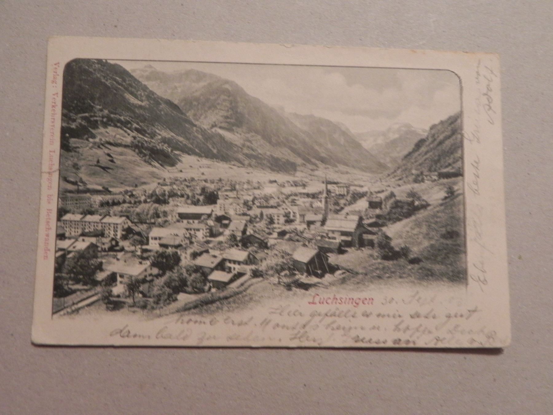 Cartes postales: Ansichtskarte Luchsingen Glarus GL 1903 – D'occasion à Siebnen par krimsie