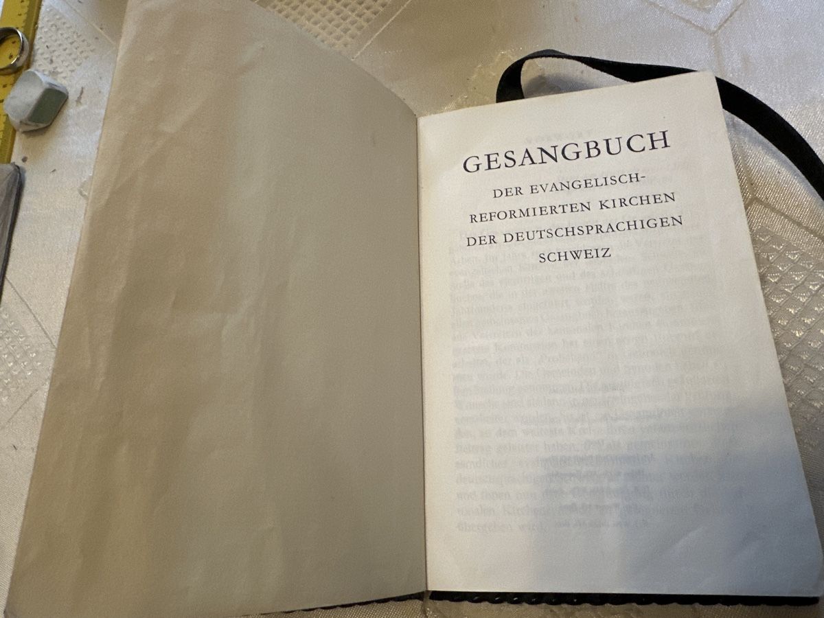 Libri: Antikes Evangelisches Gesangbuch mit Lederhülle – Usato da Schaffhausen venduto da D-MAC 1