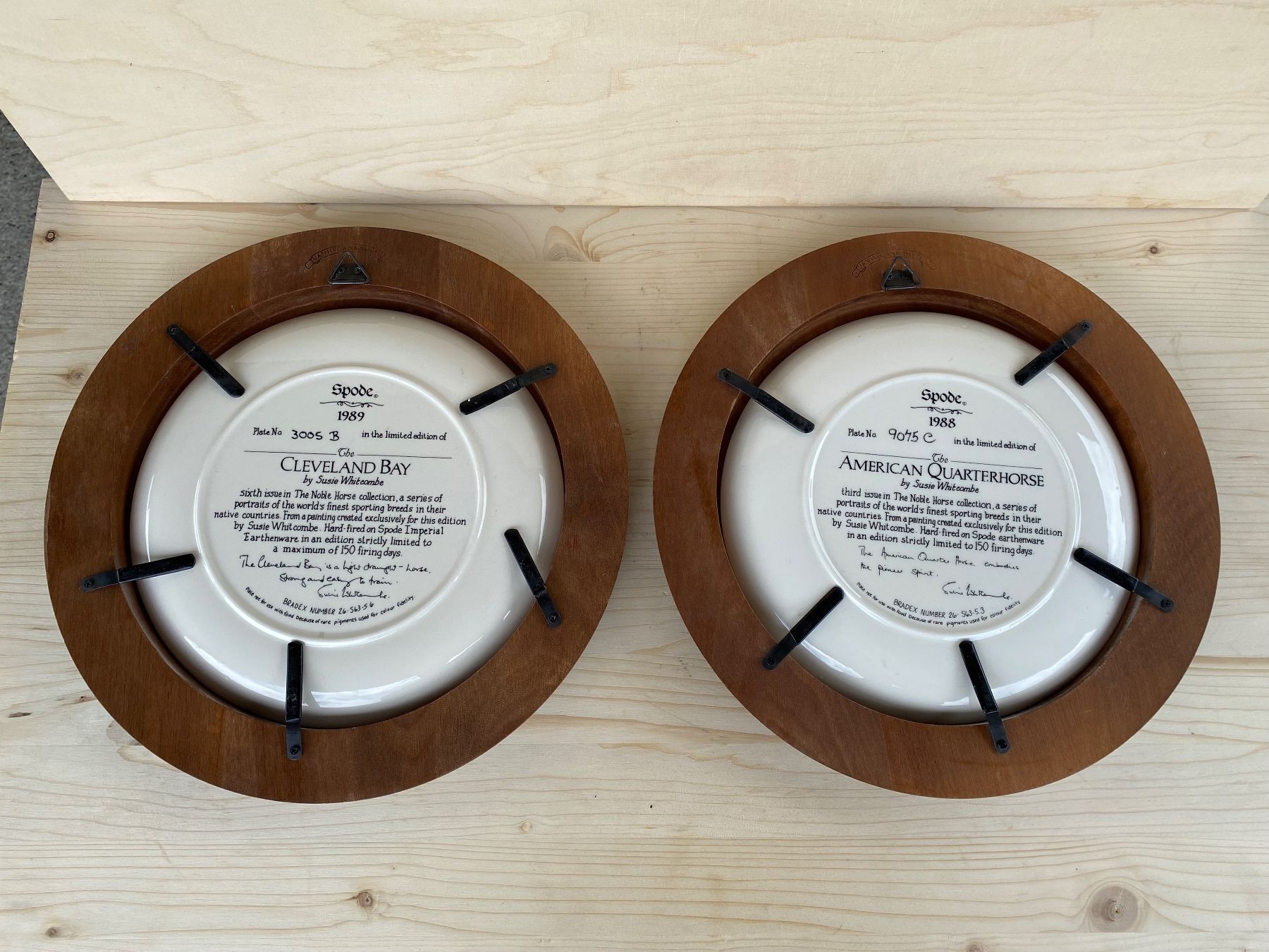 Kutschen: 2 schöne Spode Pferdeteller aus England – Gebraucht aus Feldbach von Olive1 6