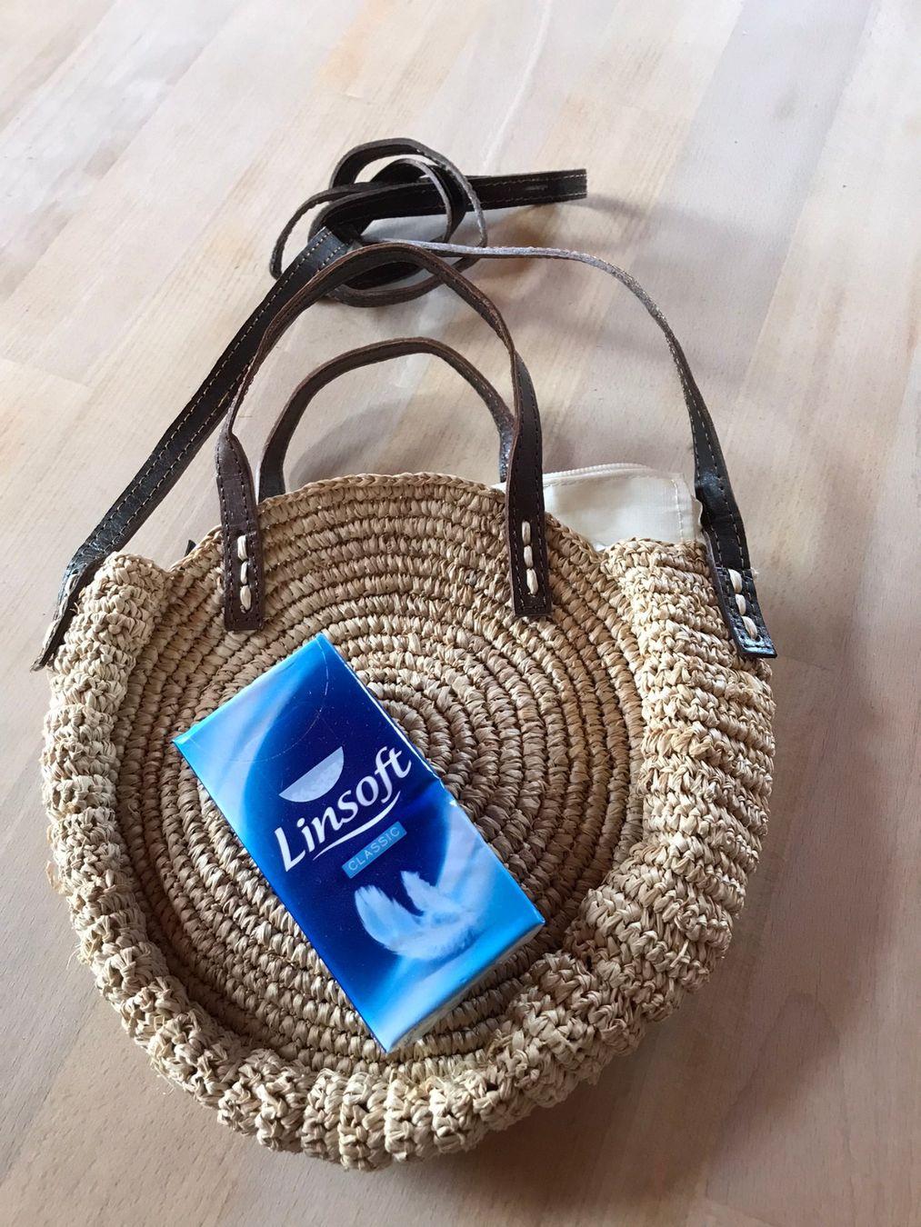 Taschen für Damen: Handtasche sommerlich auf Bast – Neu (gemäss Beschreibung) aus Ottikon von mindfuel 1