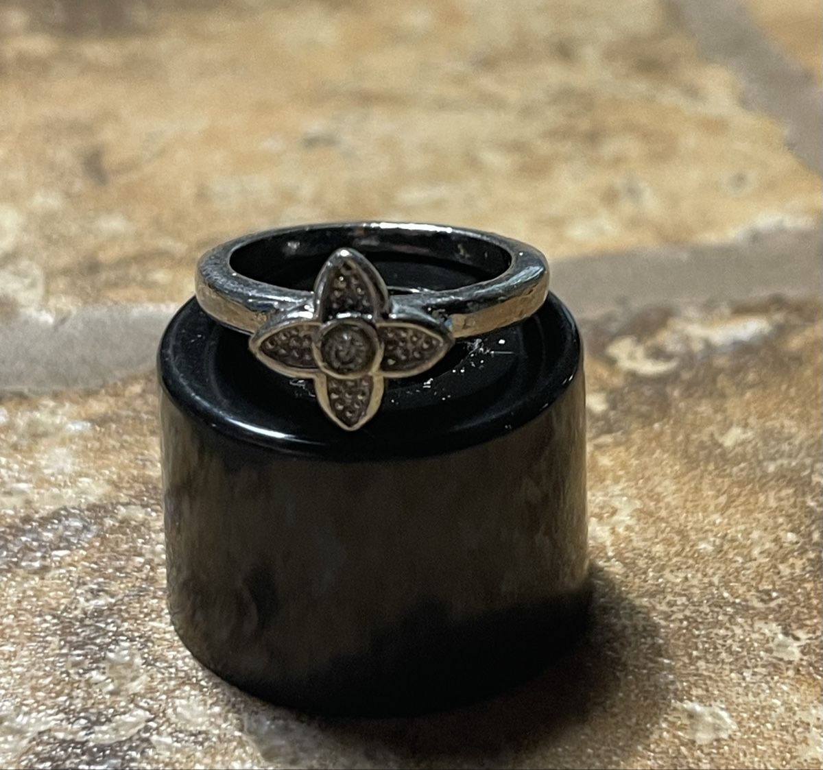 Anelli: Anello di metallo argento con fiore -56/57-chic e elegante – Nuovo (secondo la descrizione) da Gordevio venduto da LanaZimm 5